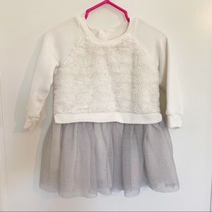 Baby girl holiday sweater dress